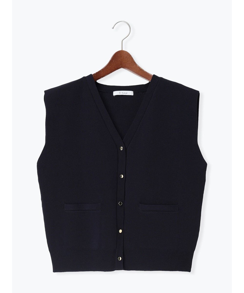 Te chichi 総針ポケット付きVネックベスト《2026 spring catalog item》 