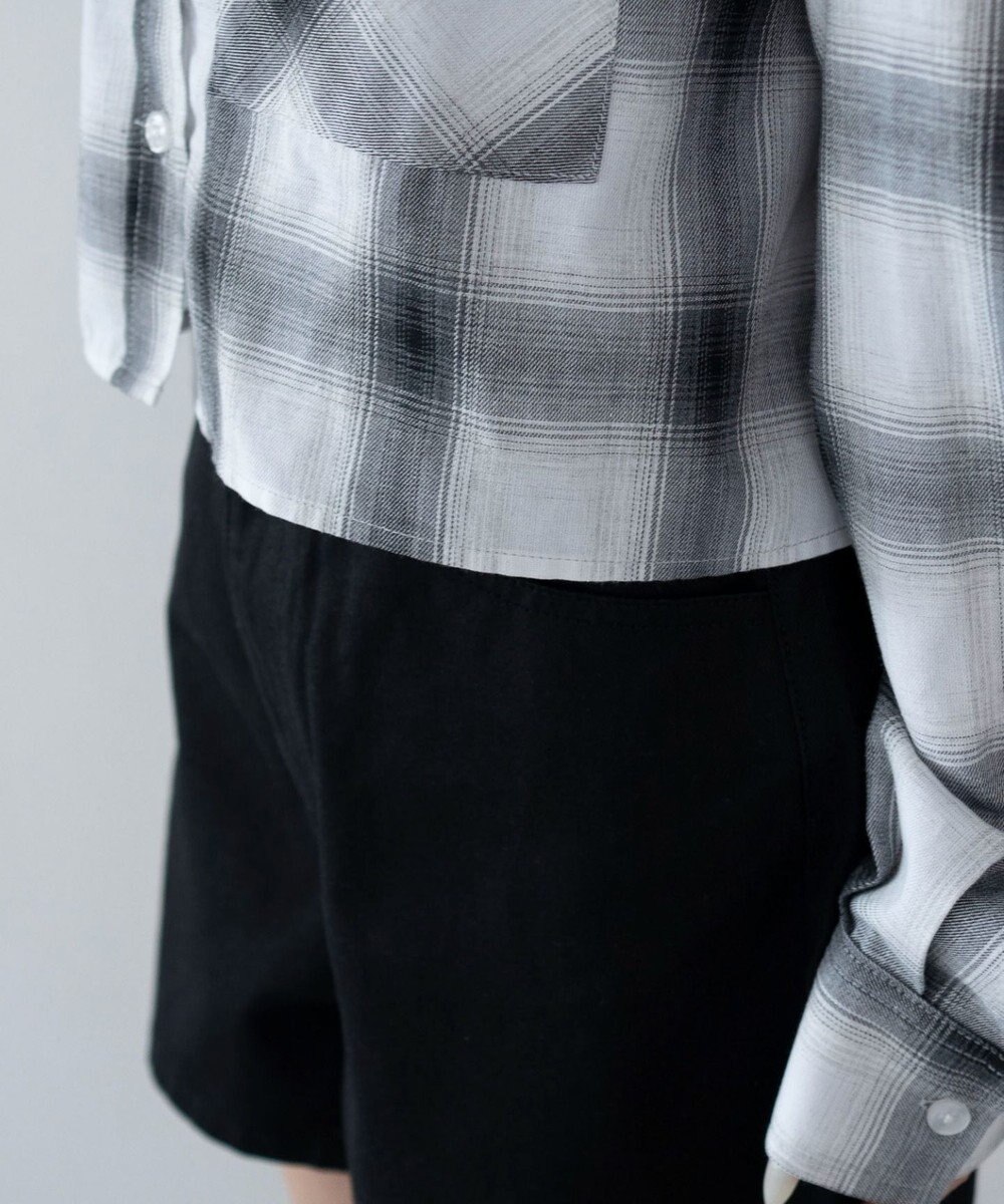 WEGO ショートチェックシャツ 