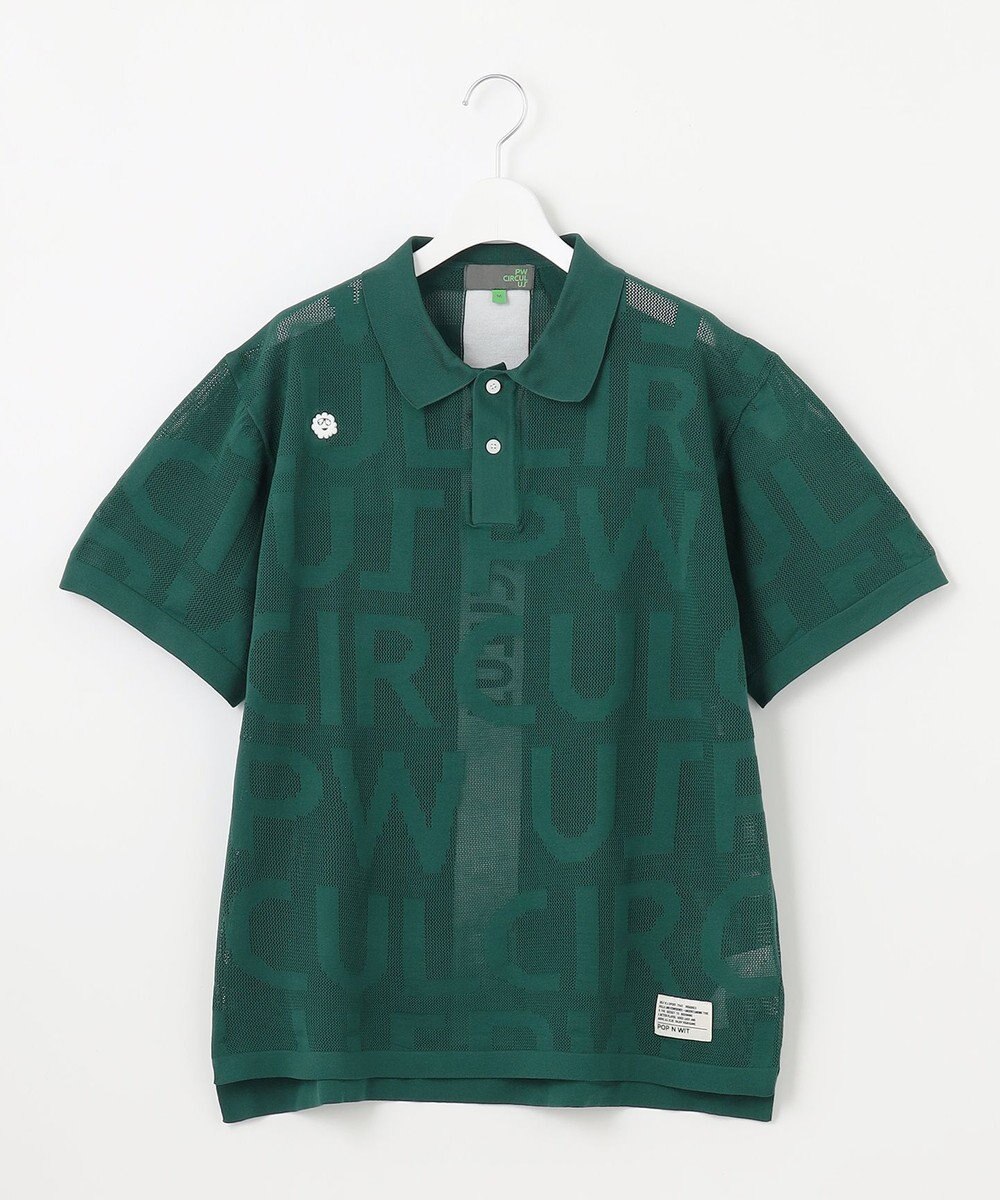 PW CIRCULUS 【手洗い可能】【UNISEX】ニットメッシュポロ ゴルフ 