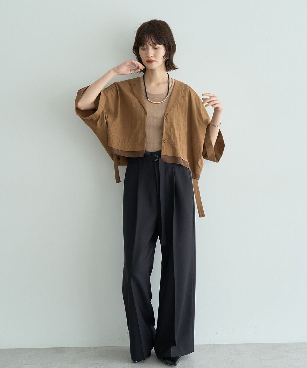 YECCA VECCA 【接触冷感】クロップドデザインジャケット② 