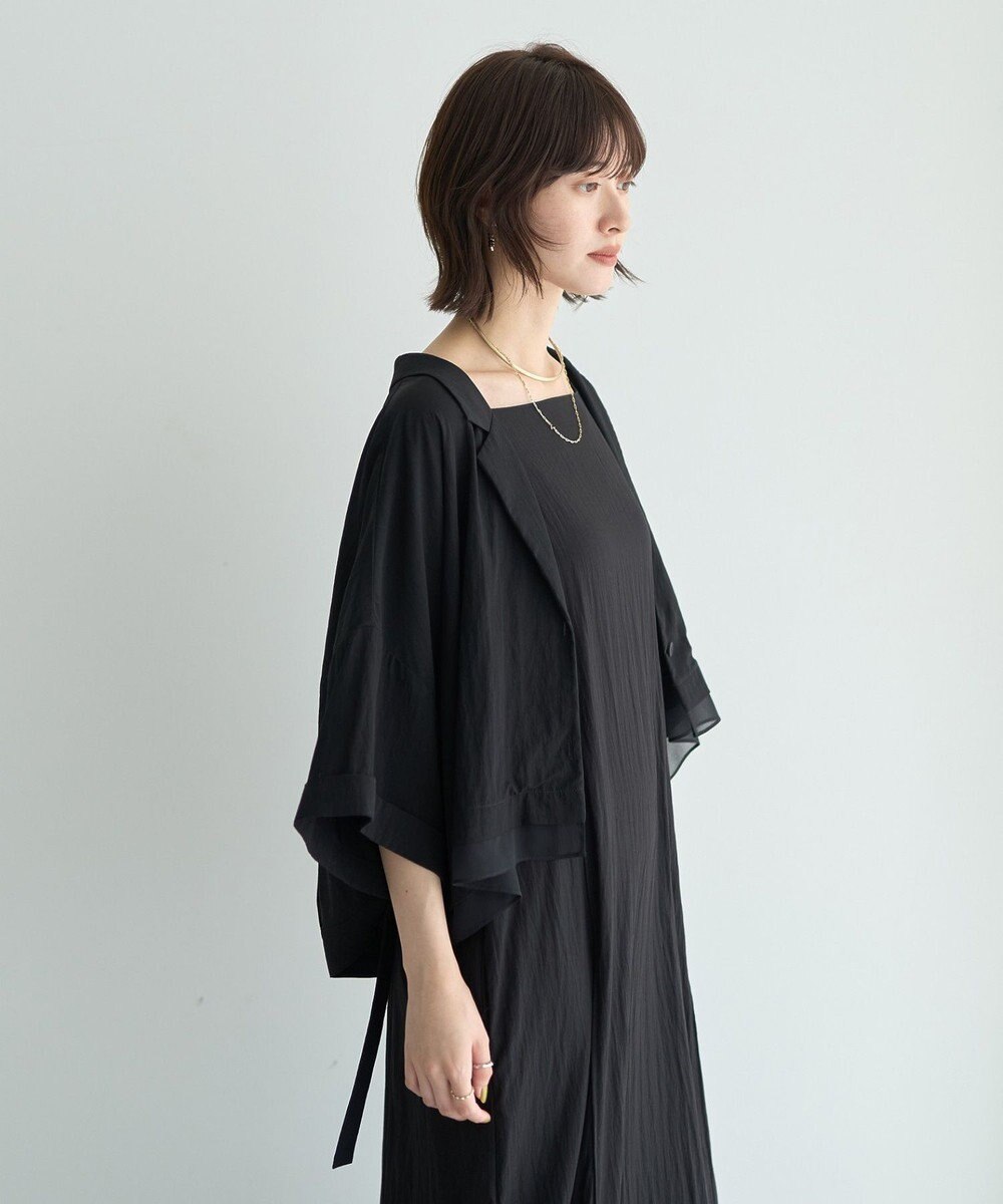 YECCA VECCA 【接触冷感】クロップドデザインジャケット② 