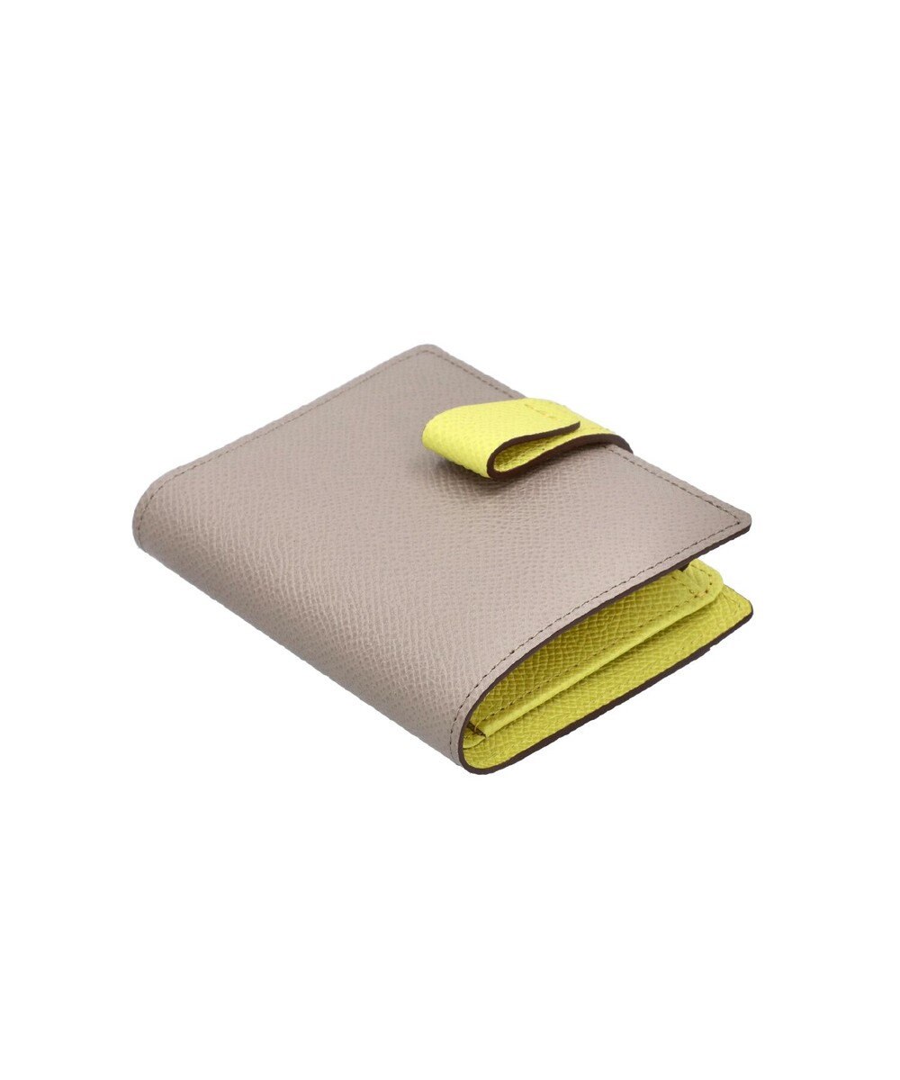 Atelier nuu 日本製 本革 バイカラーnoble 二つ折れウォレット 