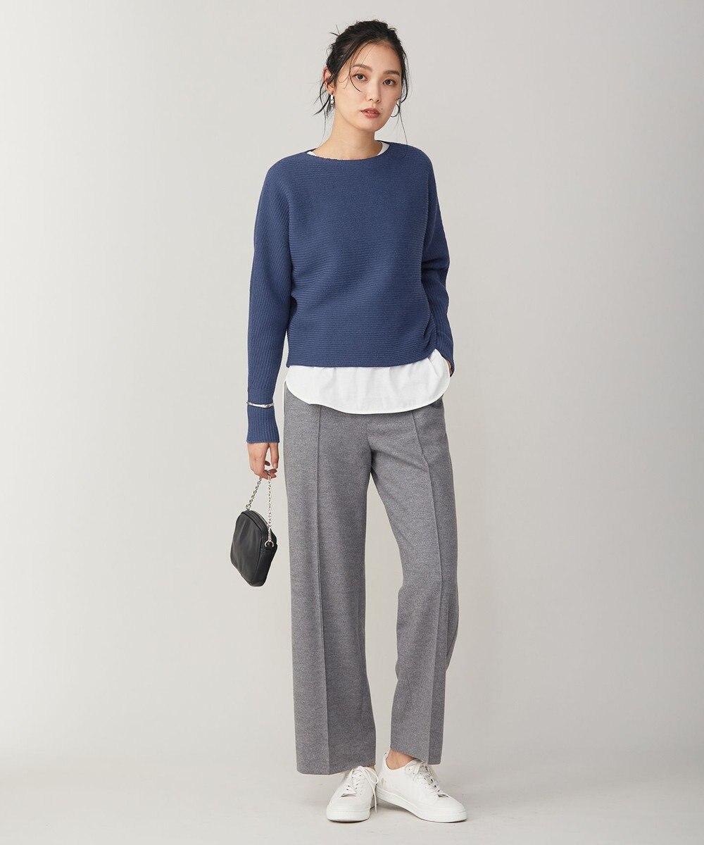 ICB L 【洗える】 ソフトカシミヤミックス ドルマンスリーブニット 