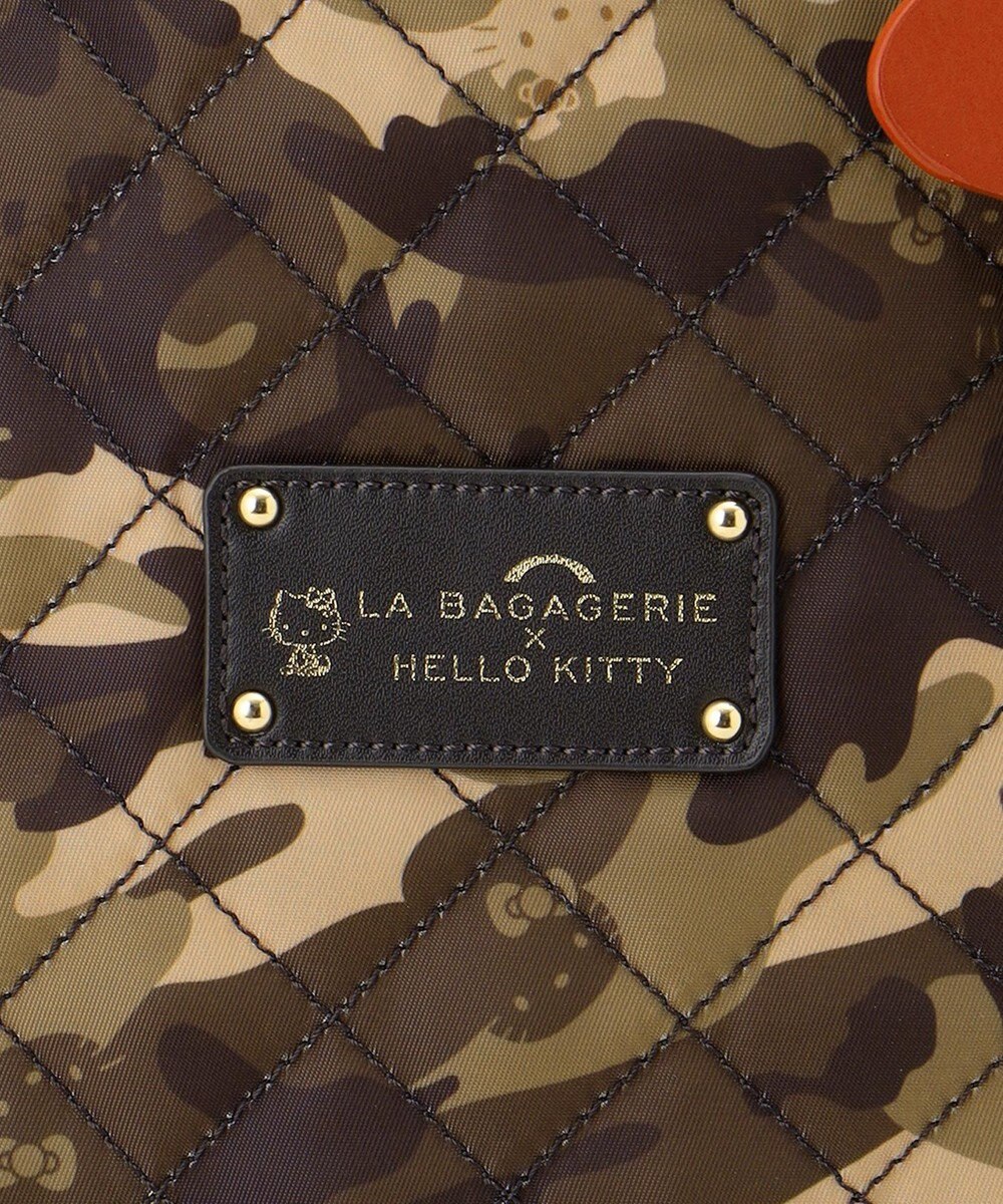 LA BAGAGERIE 【LA BAGAGERIE×HELLO KITTY】リボンチャーム付き　キルティングトート 
