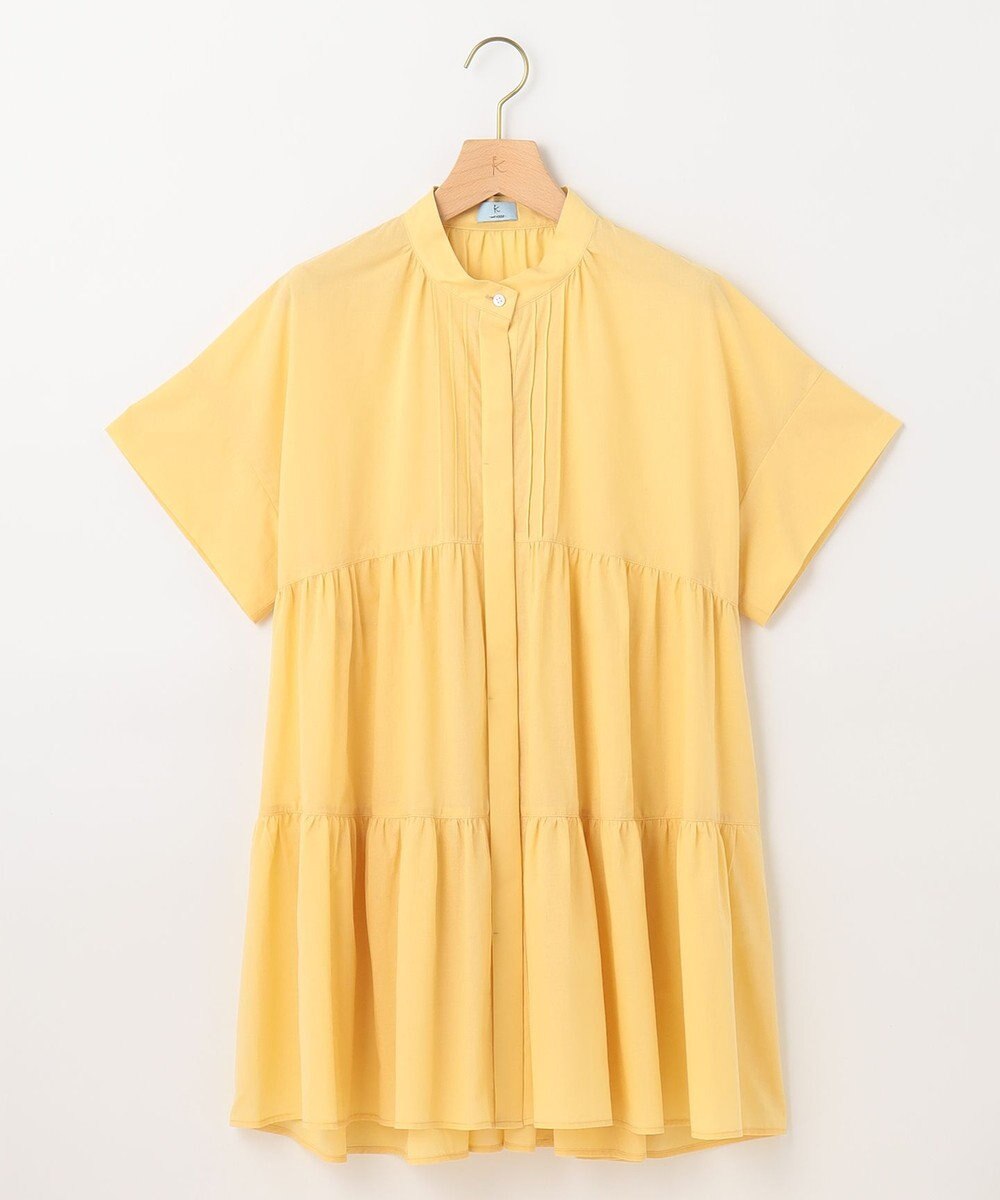 組曲 【洗える】ナチュラルローンギャザーフレア ブラウス 