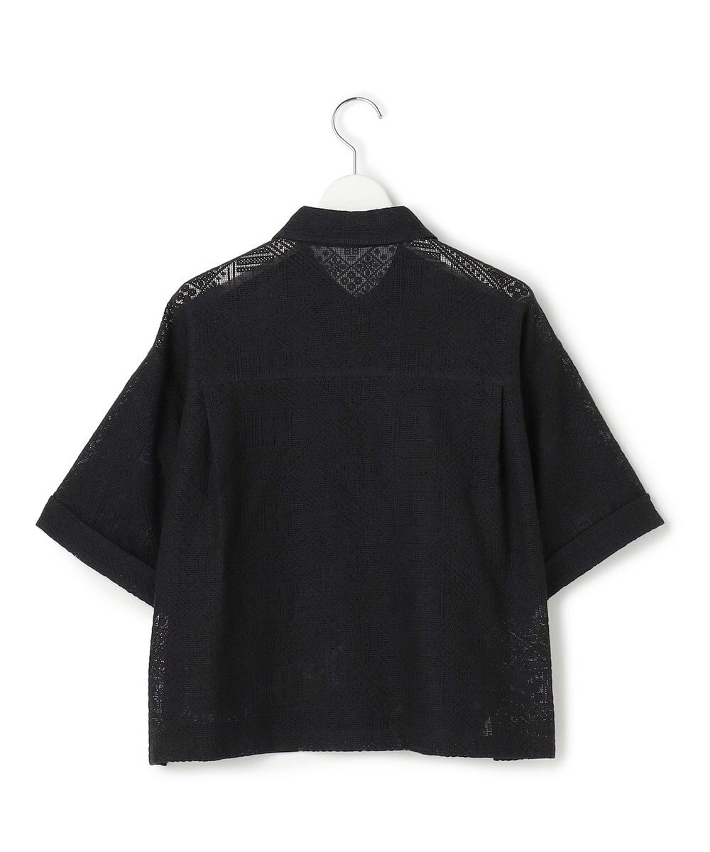 23区 【SLOW/一部店舗限定】モチーフレース 半袖 シャツ 