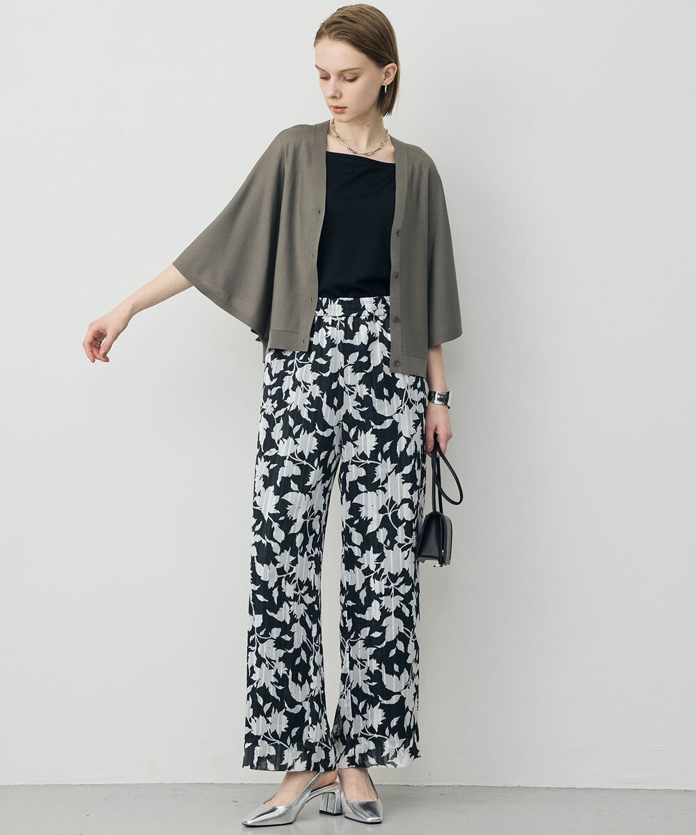 ICB L フライスリーブ Vネックカーディガン 