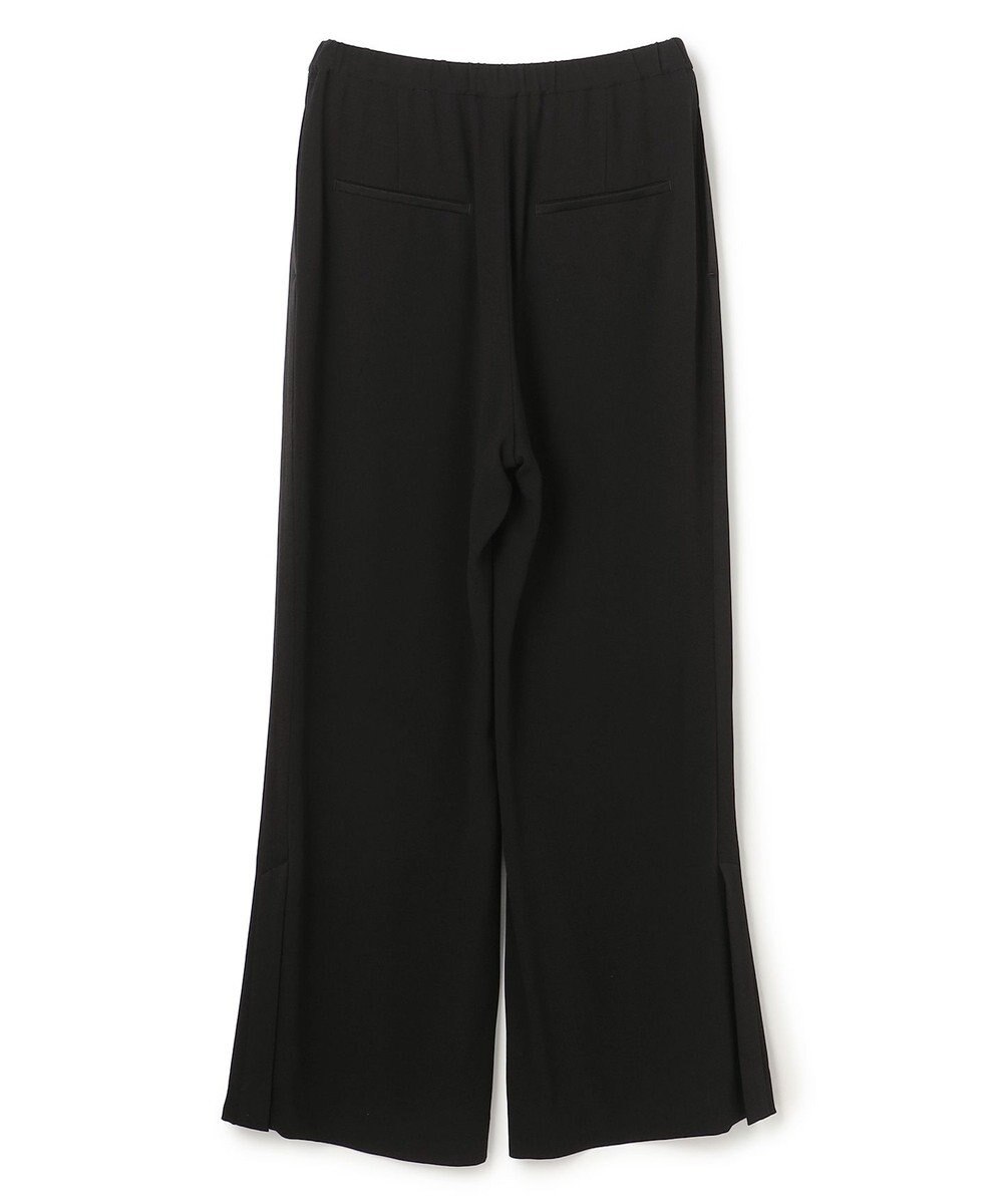 uncrave バックサテンジョーゼット フレアパンツ 