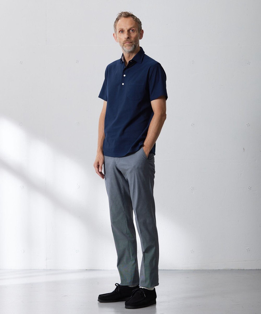 J.PRESS MEN ハイパワーストレッチ シャンブレードビー パンツ 