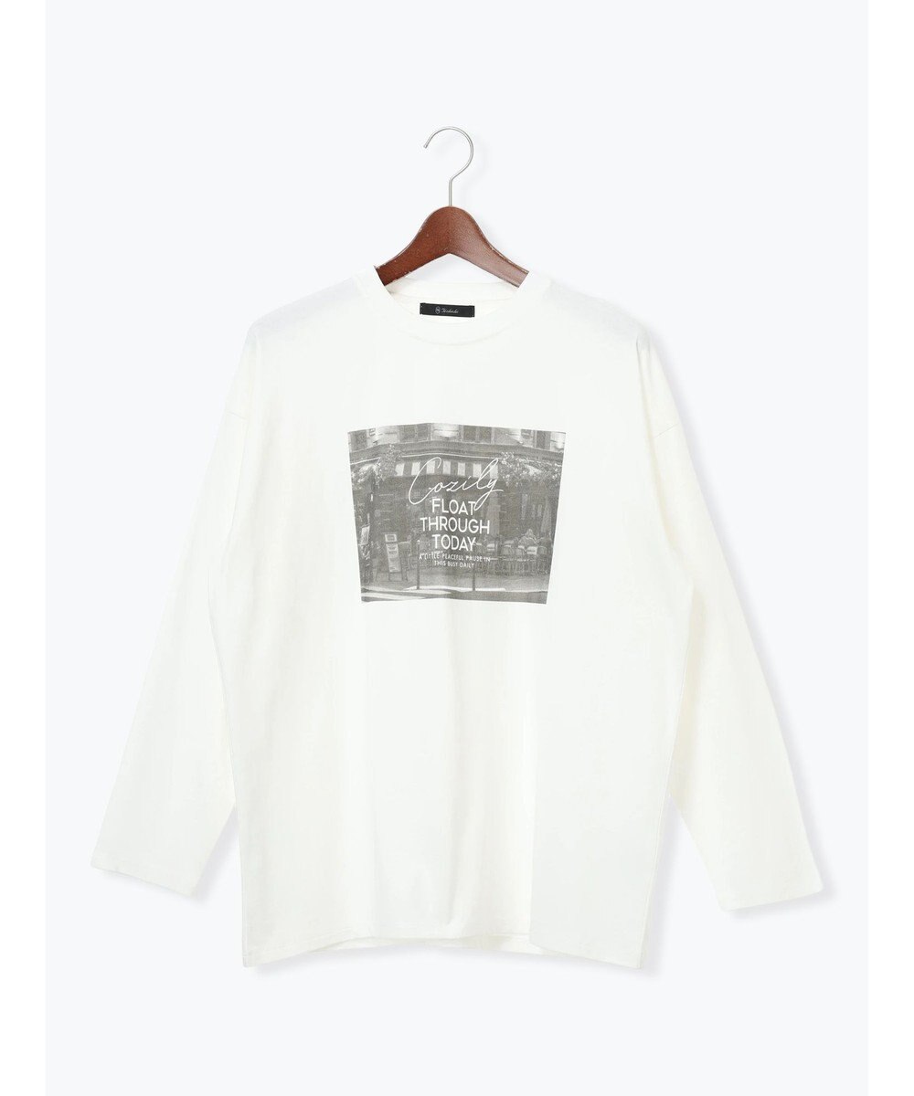Te chichi フォトプリントロングスリーブTシャツ 