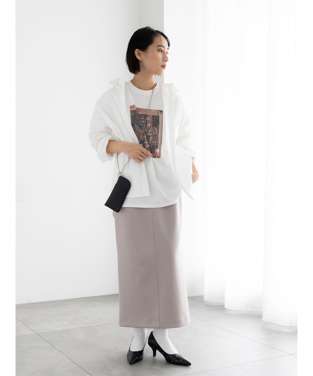 Te chichi フォトプリントロングスリーブTシャツ 