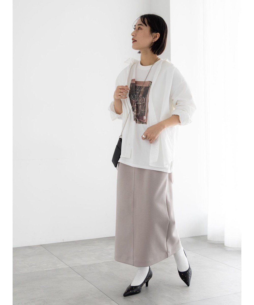 Te chichi フォトプリントロングスリーブTシャツ 