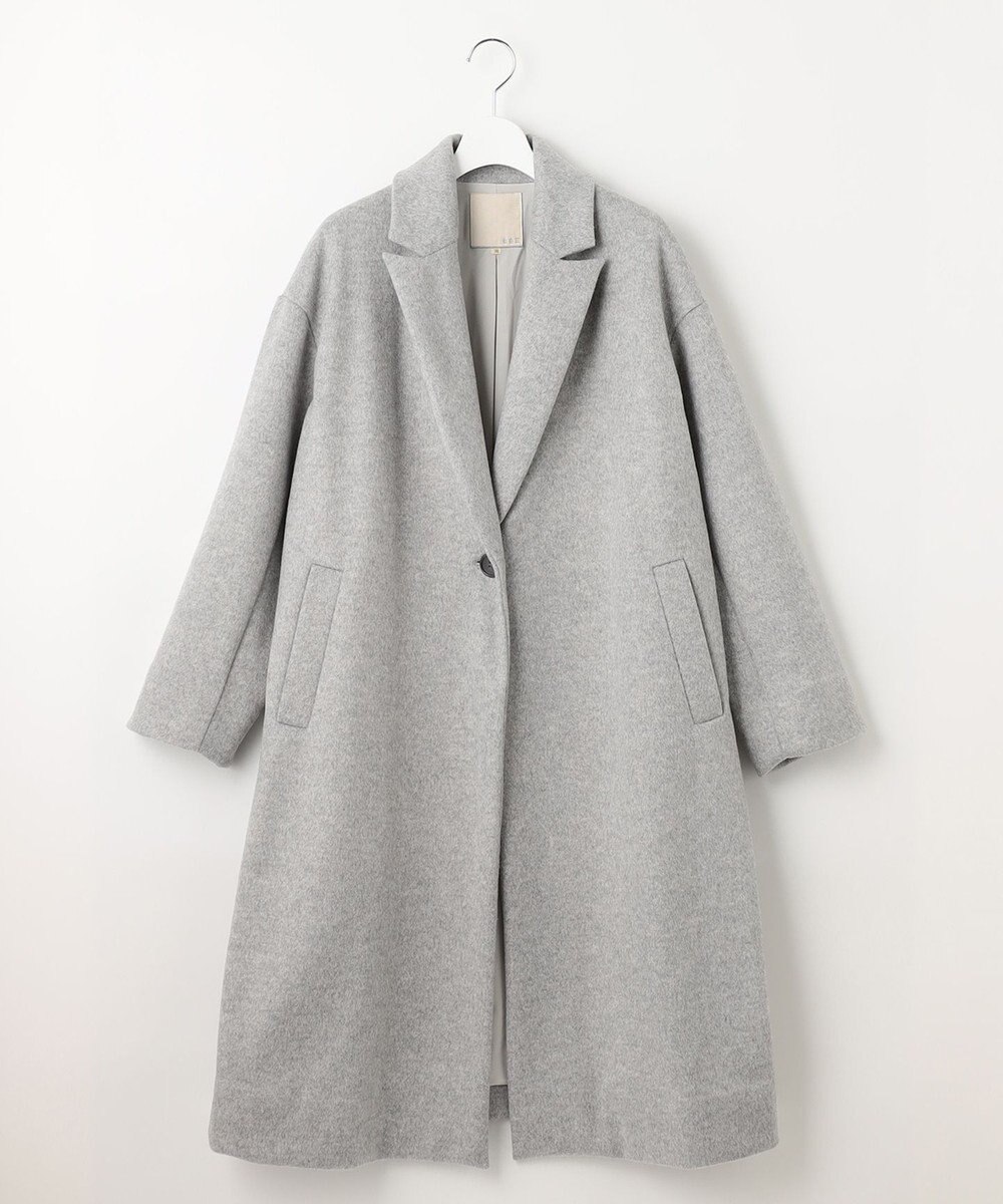 自由区 L 【WEB限定】ブラッシュドビーバー チェスターコート 