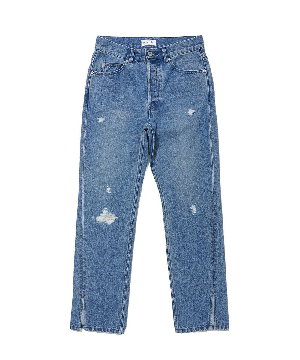 woadblue 【157】Slit Straight デニムパンツ 