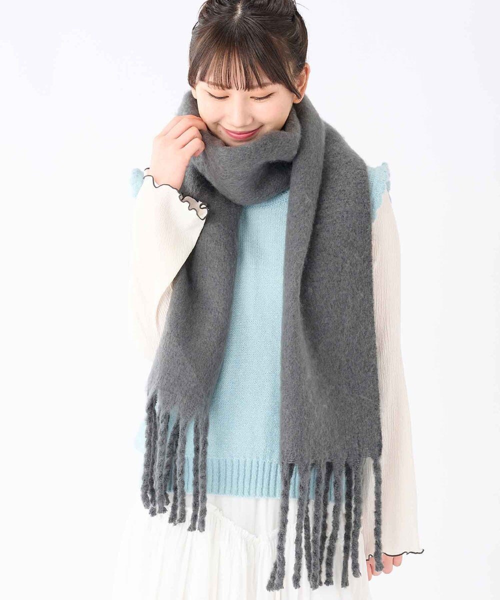 MOONBAT 【洗える】estaa ボリュームマフラー 