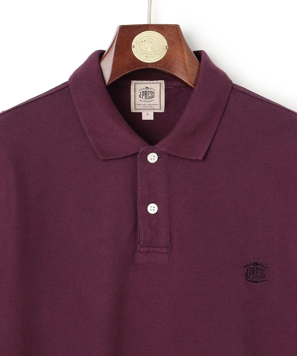 J.PRESS MEN コットンカノコオーバーダイ ポロシャツ 