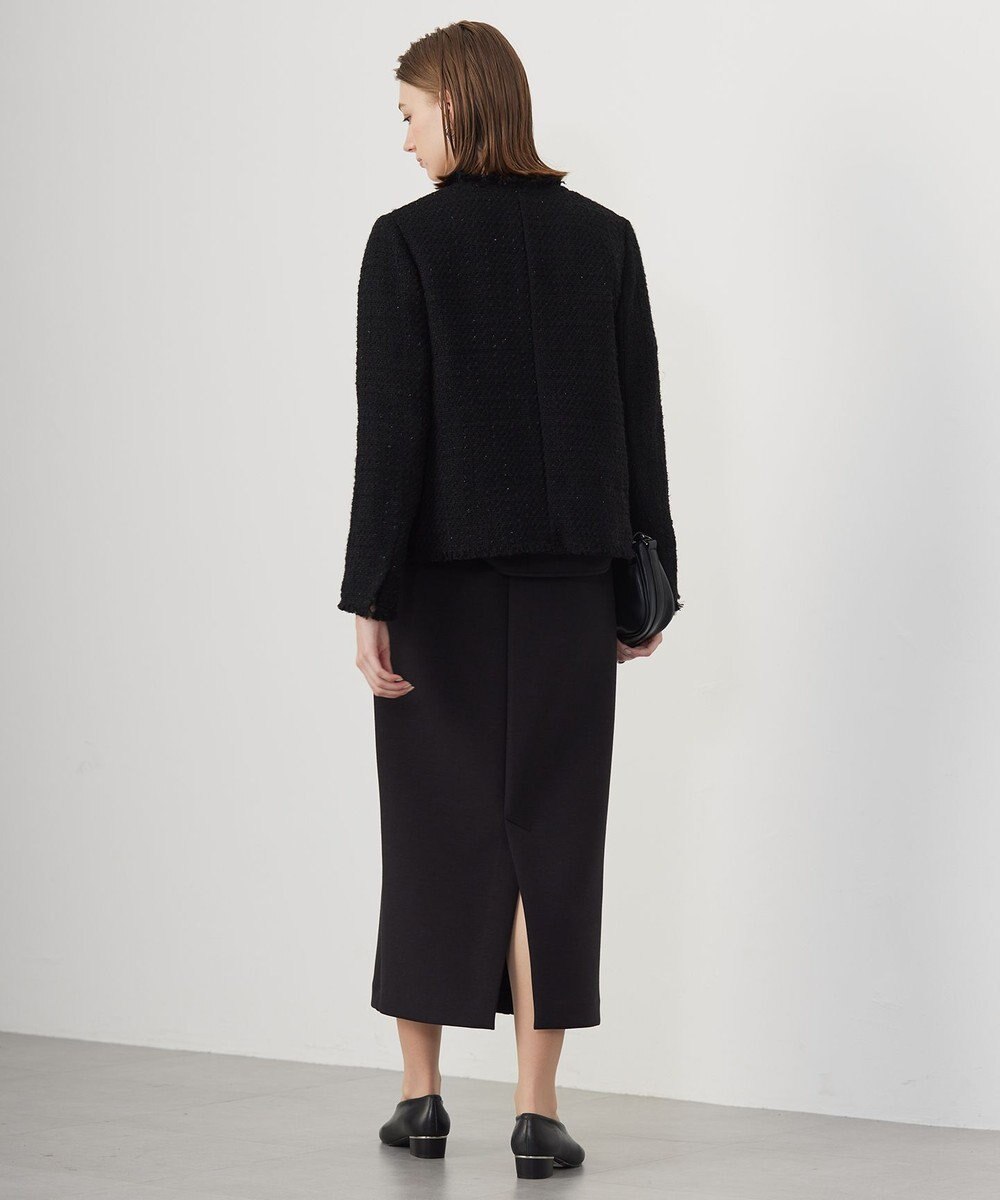 ICB 【CLASSY.1月号掲載】ルレックスツイード ノーカラージャケット 