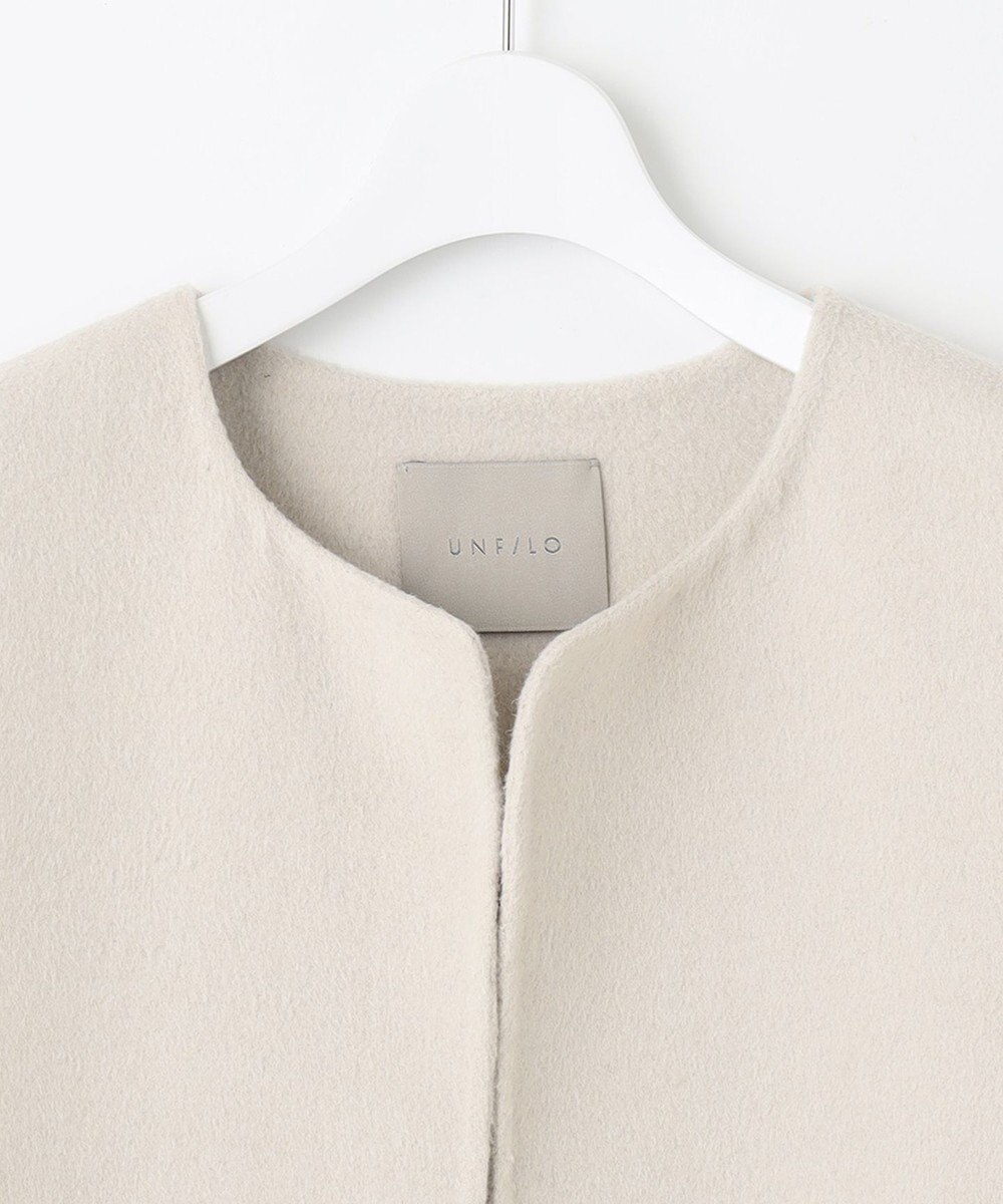 UNFILO 【撥水】ウール混リバー ジレ 