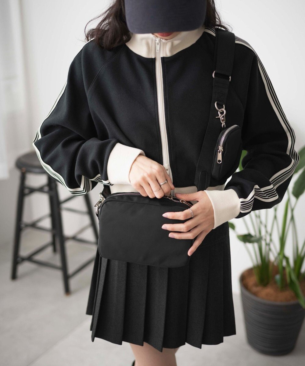 WEGO ポーチ付きスクエアショルダー 