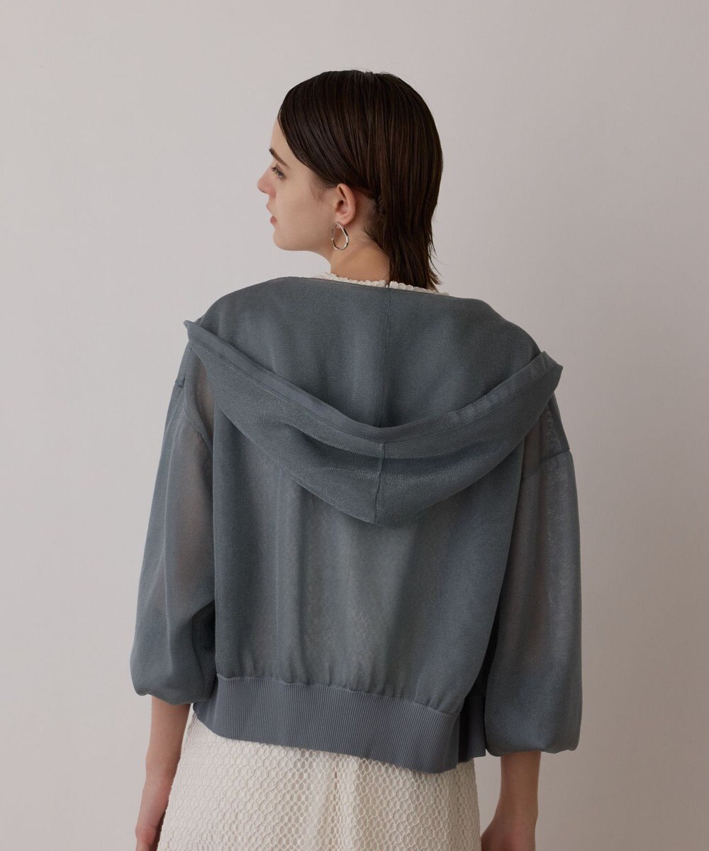 GRACE CONTINENTAL シアーニットパーカー 