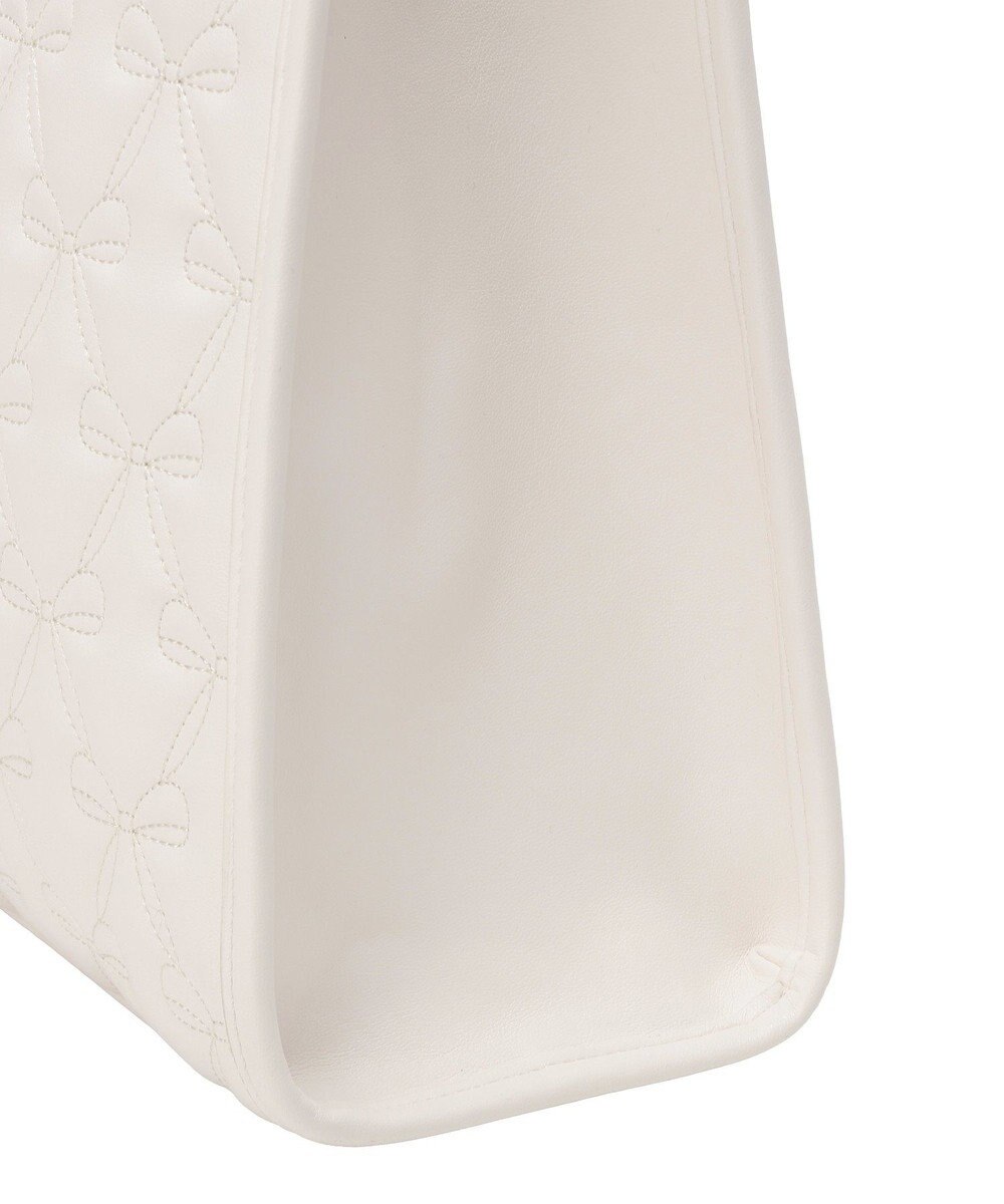 Maison de FLEUR スカーフ付き2ルームリボンキルティングトート 