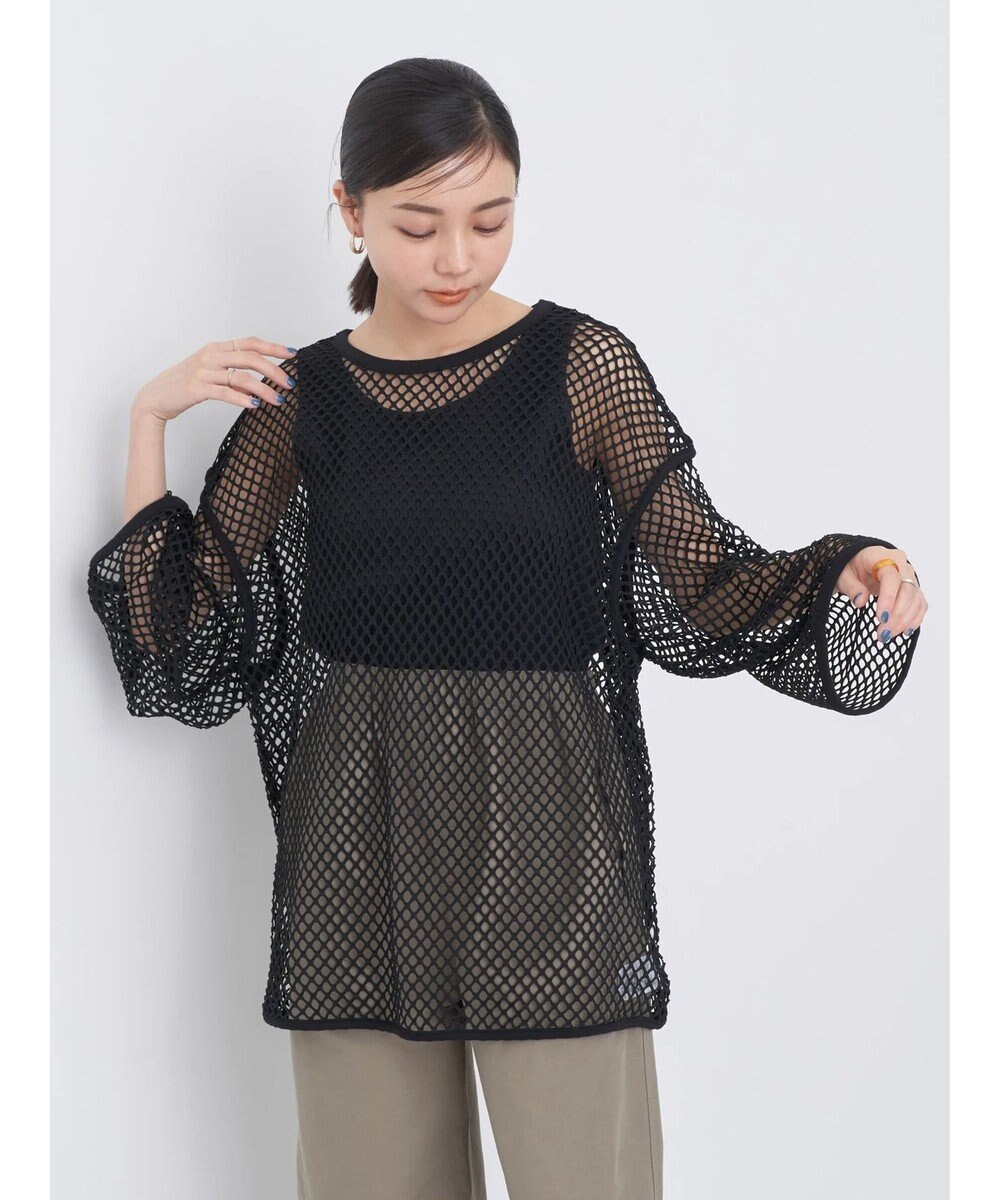 earth music&ecology メッシュチュニック 