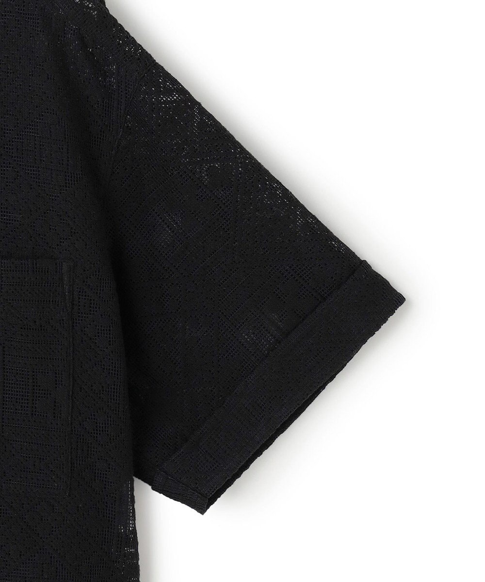 23区 【SLOW/一部店舗限定】モチーフレース 半袖 シャツ 