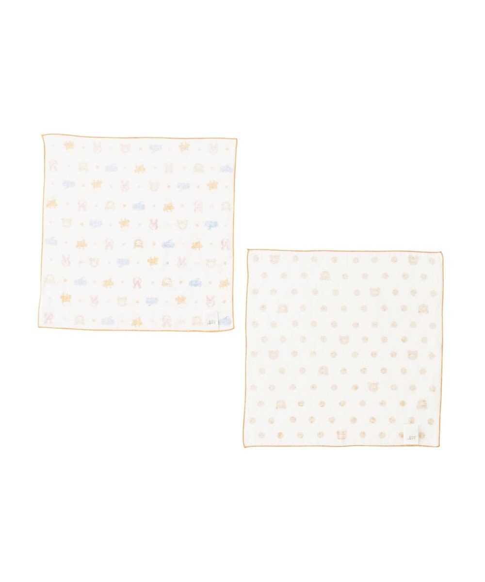 MIKI HOUSE HOT BISCUITS ガーゼハンカチ2枚組セット 