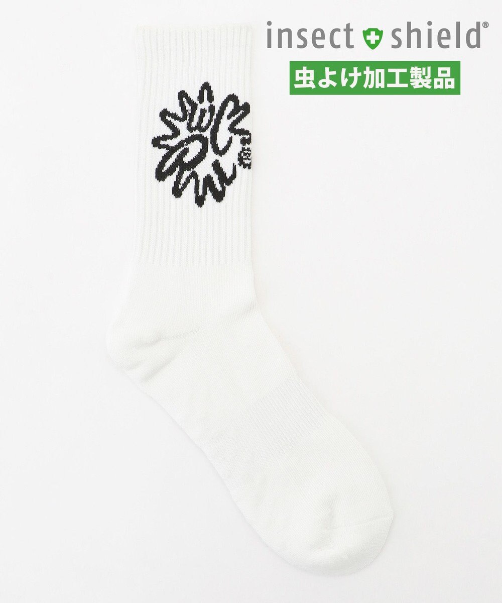 PW CIRCULUS 【虫よけ加工】【MEN】サークルロゴ ミドルソックス  ゴルフ 