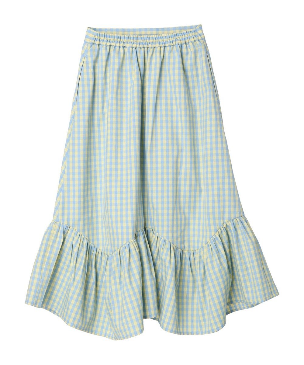 earth music&ecology イレヘムチェックスカート 