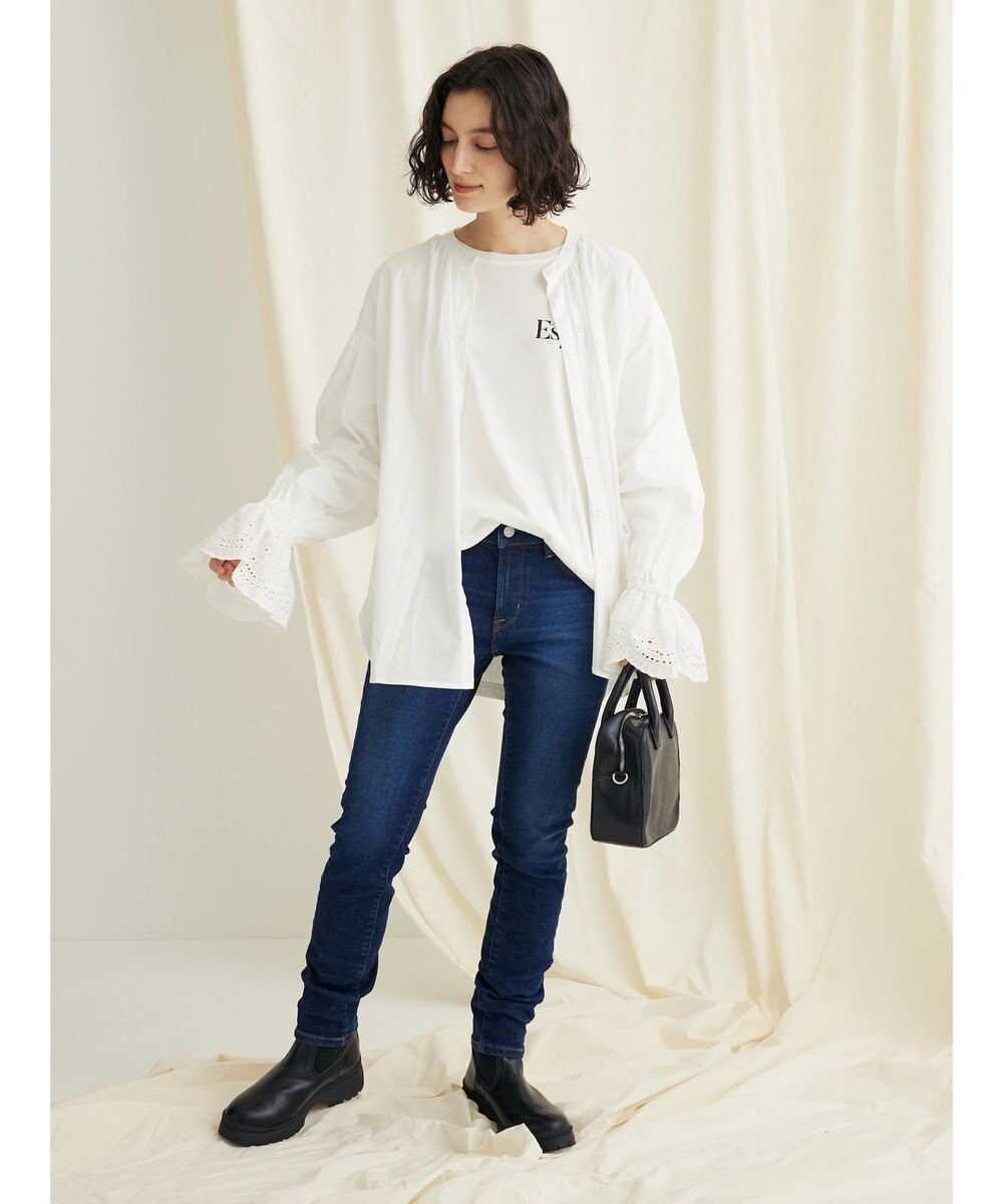 CRAFT STANDARD BOUTIQUE スカラレース袖ブラウス 