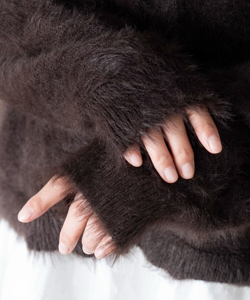 WEGO 【25年秋冬新作/WEB限定】別注USPOLOシャギーニットカーデ 