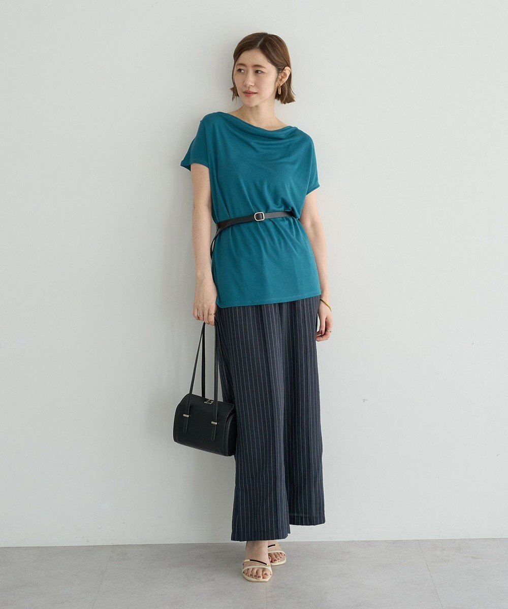 YECCA VECCA 【接触冷感】ドレープカットトップス 