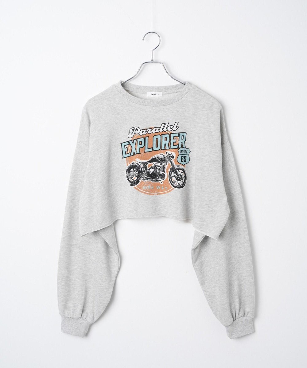 WEGO ヴィンテージライクショートスウェット 