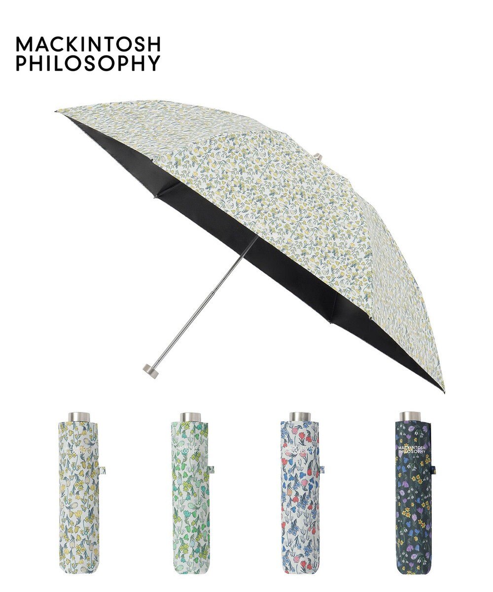 MOONBAT 【シリーズ累計22万本突破】MACKINTOSH PHILOSOPHY 遮光 晴雨兼用 折りたたみ日傘 軽量 ボーダー 