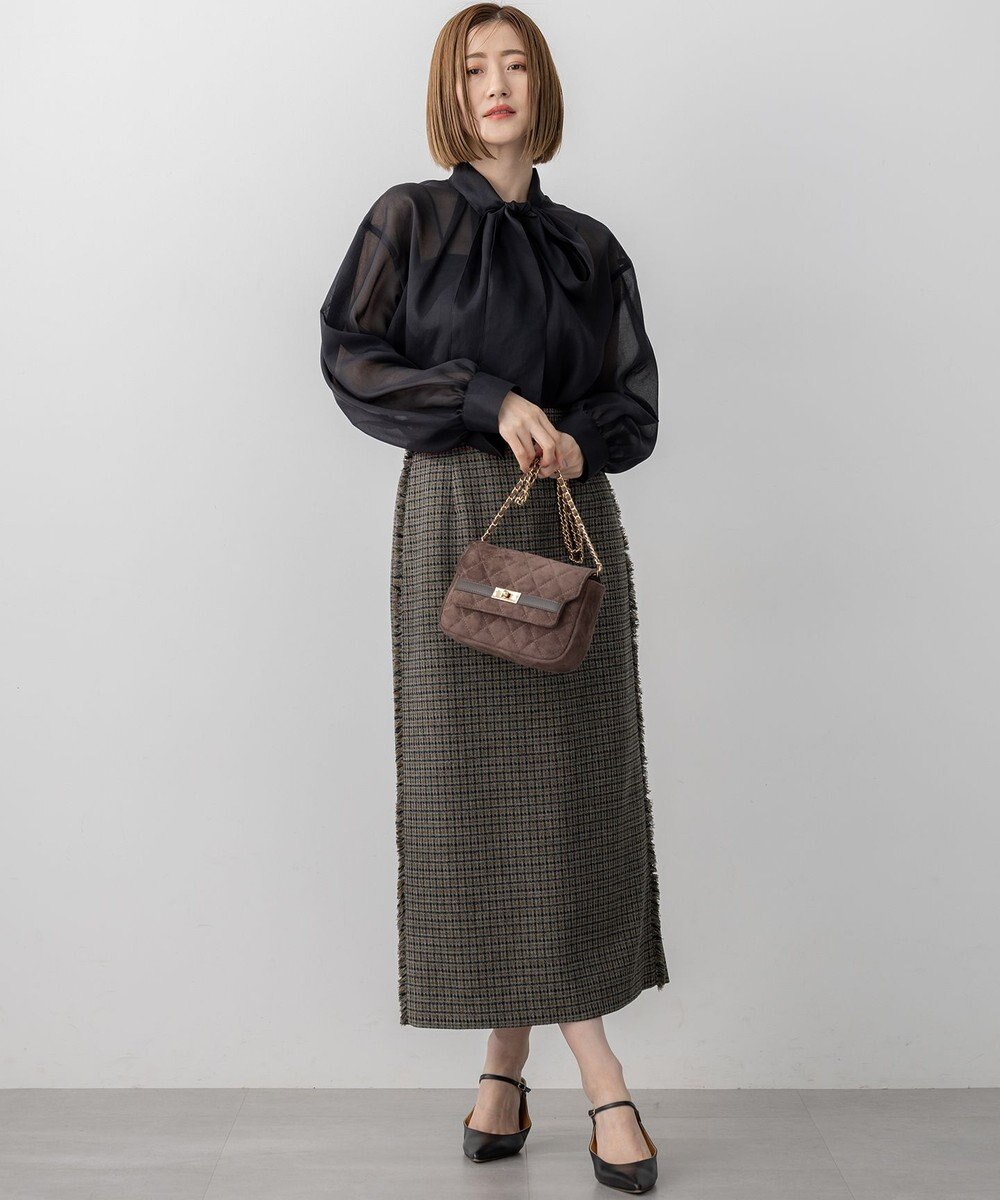 23区 スエード キルティング ショルダーバッグ 