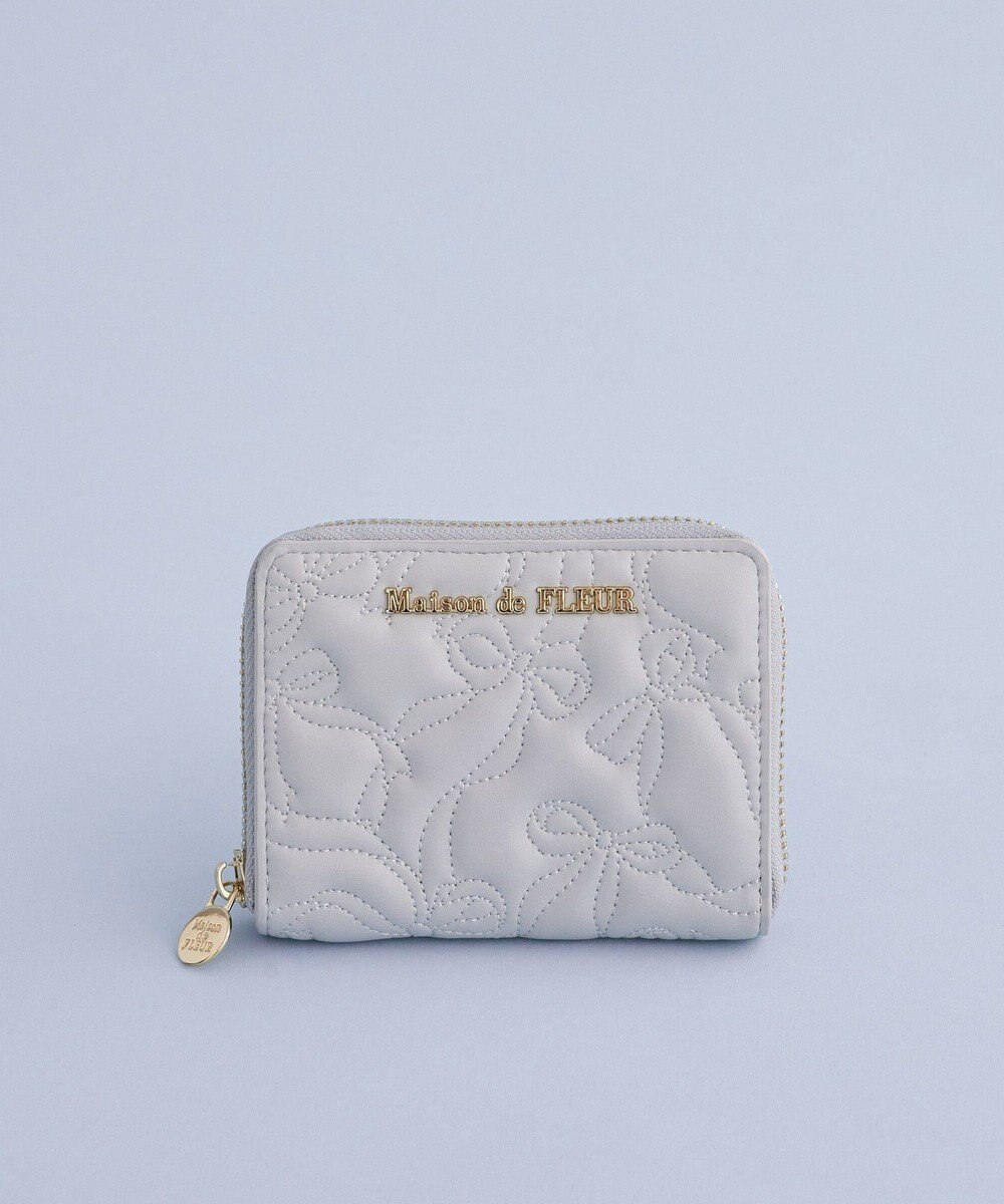 Maison de FLEUR リボンキルティングフラグメントケース 