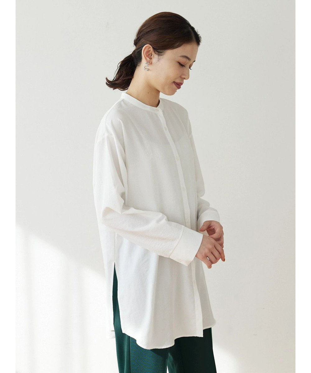 レイヤードロングシャツ, Off White, F