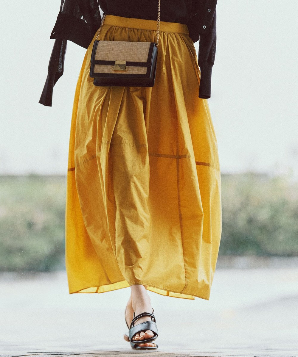 野外 着衣バック スカート 洗える】ナイロンコットンポプリン スカート / 23区 | ファッション通販 【公式通販】オンワード・クローゼット