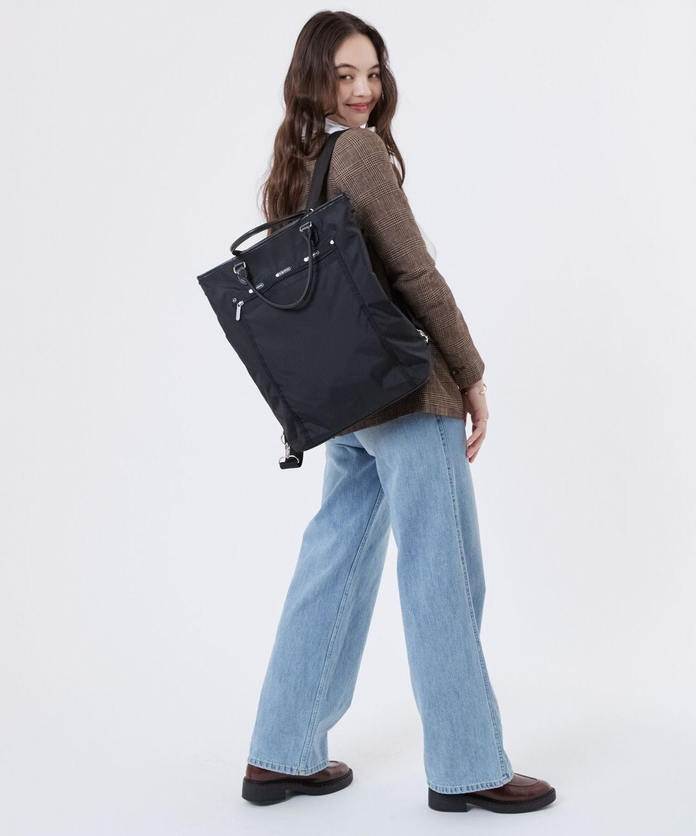 LeSportsac EVERYDAY TH CITY BKPK/アップタウンブラック/ブラック 