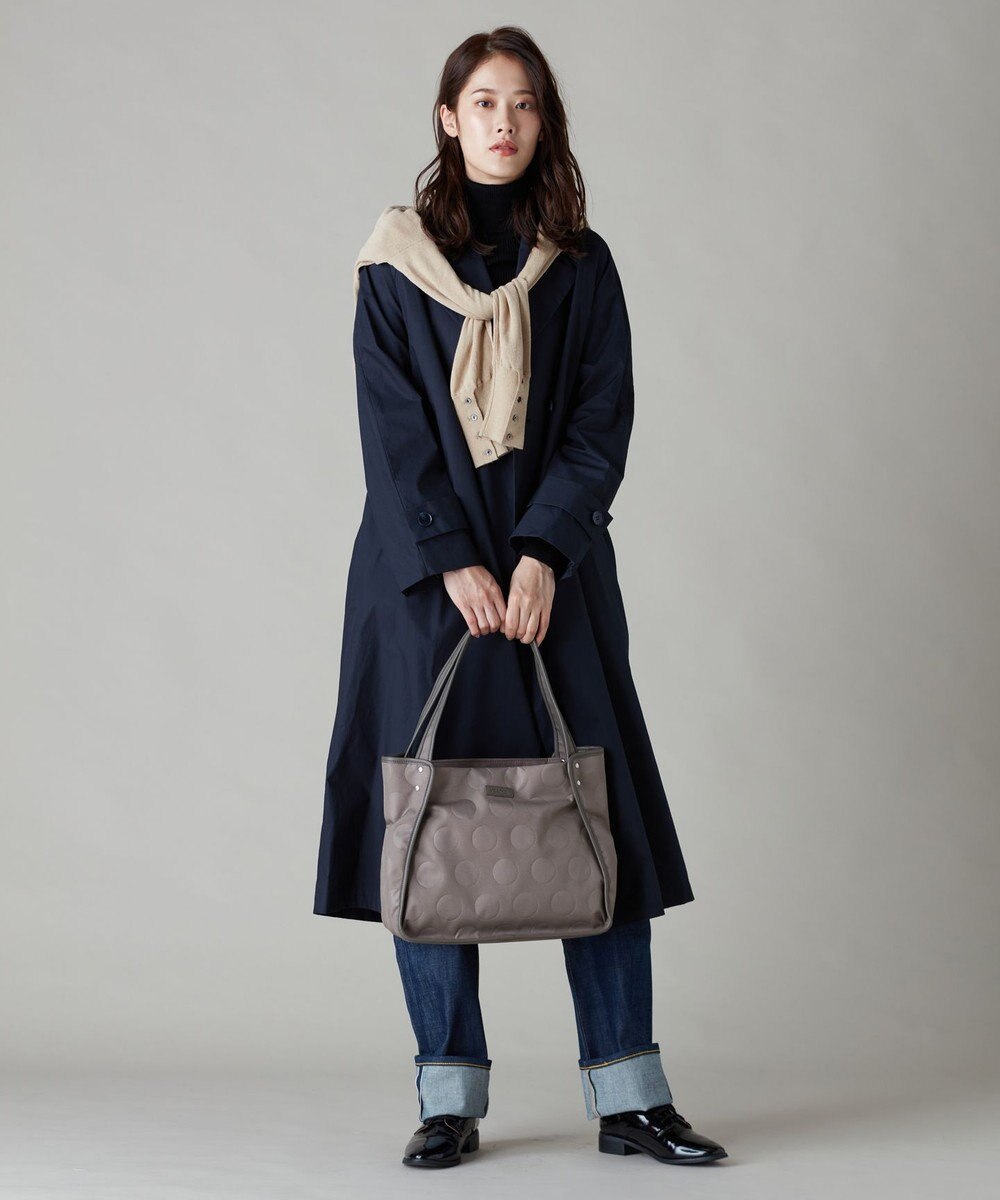 Y'SACCS ヒートエンボス ポルカドットトート Mサイズ 