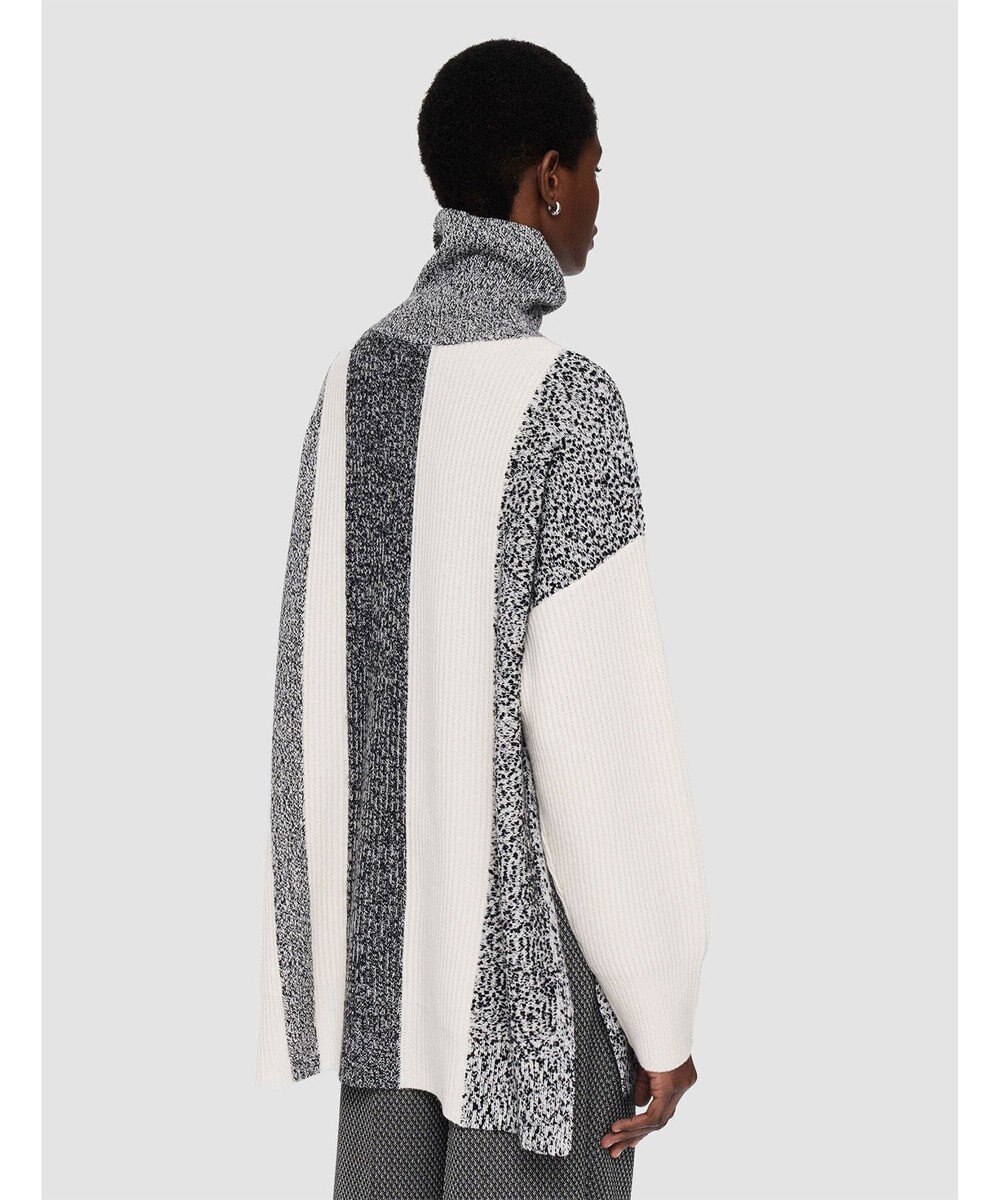 JOSEPH 【洗える】ボールド ジョゼフストライプ　ハイネックニット 