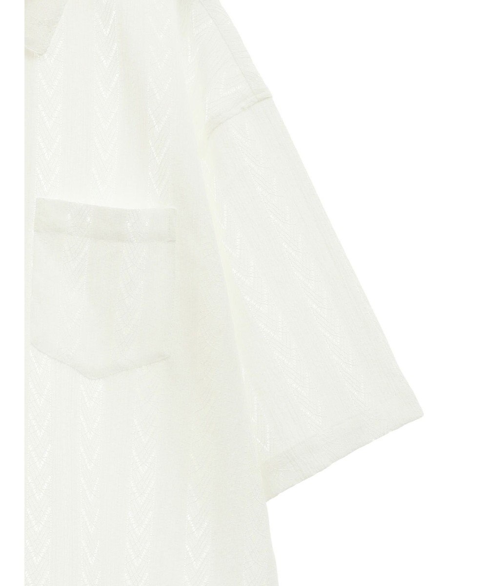 CRAFT STANDARD BOUTIQUE レースオープンカラーシャツ 