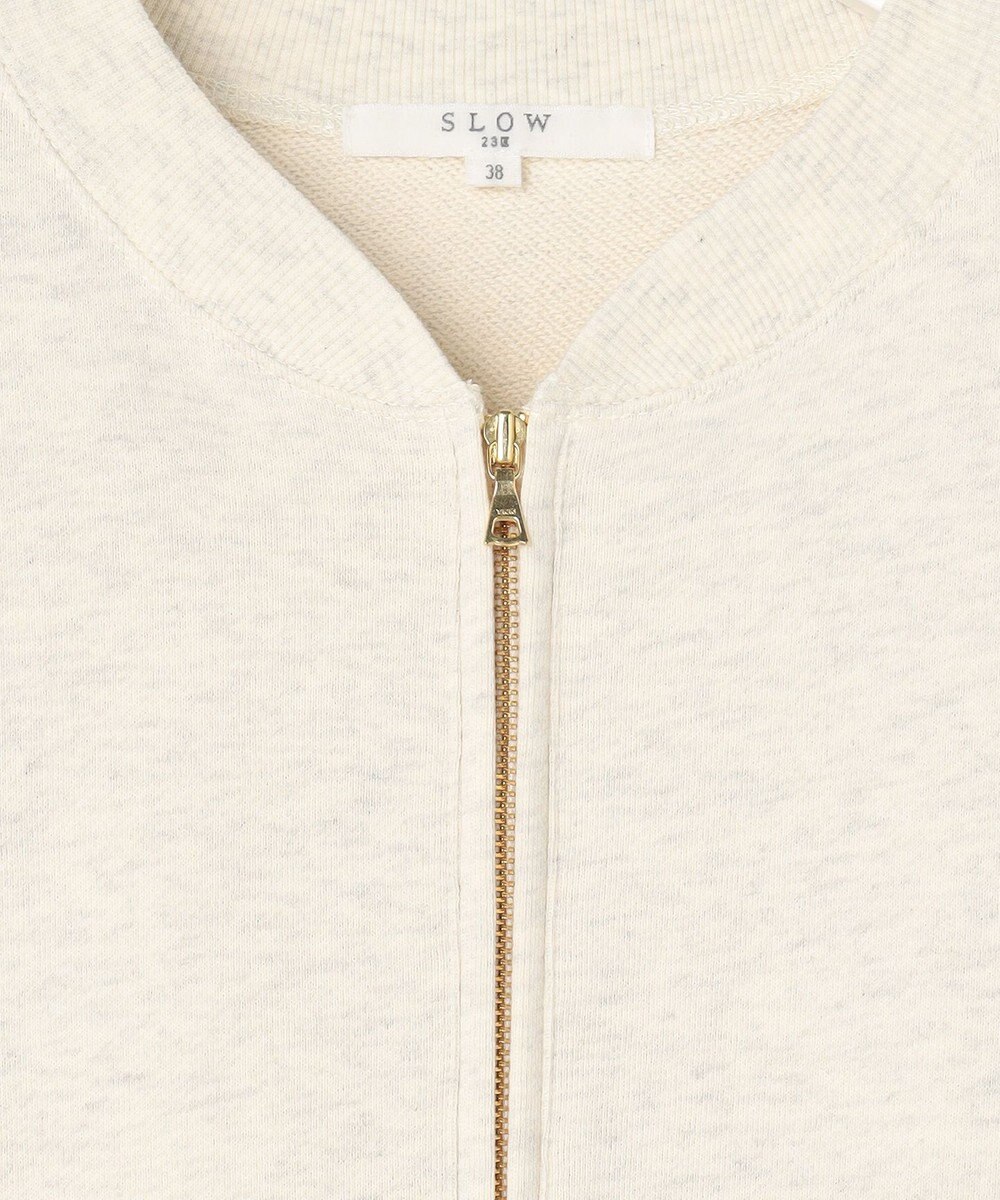 23区 L 【SLOW/一部店舗限定】ハイゲージテリー ハーフジップ ワンピース 