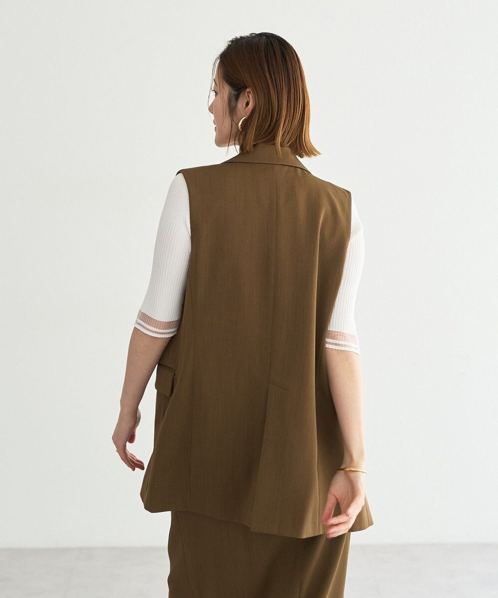 YECCA VECCA ドライタッチ金釦テーラードジレ 