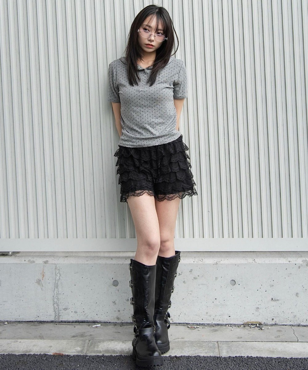 WEGO ヘンリーネックフードT 