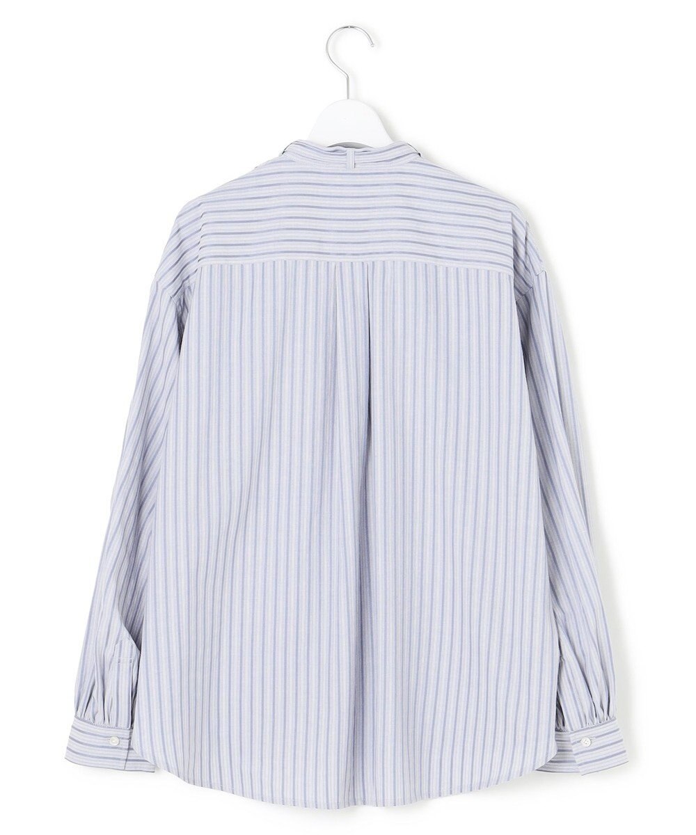 J.PRESS YORK STREET 【WOMEN】ワンウォッシュタイプライター リボンタイバンドカラー ブラウス 