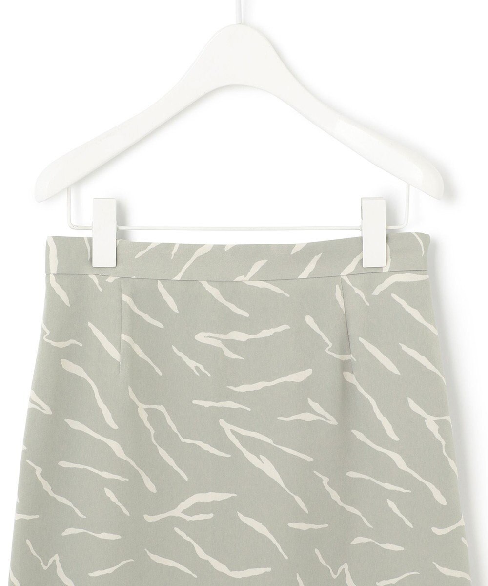 ICB 【洗える】 パウダーサテンプリント スカート 