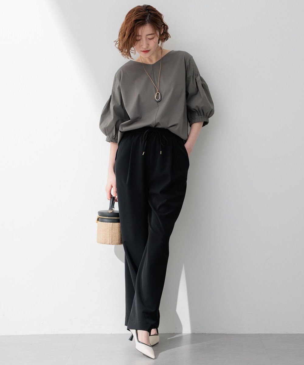 23区 S 【新色追加/洗える】スムースデザイン パフスリーブ カットソー 