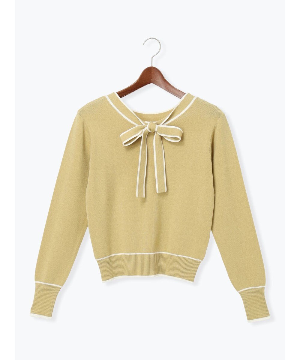 Te chichi 前後2WAYボウタイニットプルオーバー 